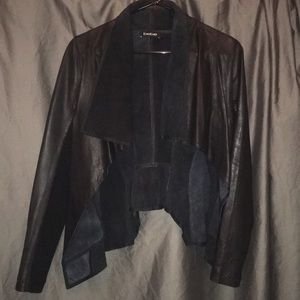 Brand new lamb skin bebe throw/blazer